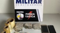 Força Tática prende suspeito com 1,5 kg de maconha em casa