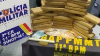 Em Sinop, homem é preso com 33 tabletes de maconha e R$ 2, 9 mil em dinheiro
