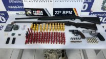 Polícia Militar prende quadrilha e recupera arsenal de armas de fogo furtado em propriedade rural