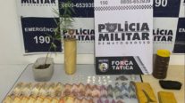PM prende homem em flagrante por tráfico e cultivo ilícito de drogas na Capital