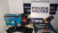 PM frustra furto a loja de ferragens e prende suspeito em flagrante