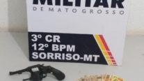 Três homens são presos com arma de fogo e R$ 1,4 mil em dinheiro
