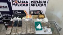 Força Tática apreende tabletes de maconha, cocaína e prende dupla por associação criminosa