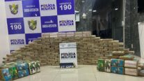 Polícia Militar e PRF apreendem 300 quilos de drogas escondidos em caminhão em Confresa