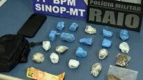 PM apreende adolescente e jovem suspeitos por tráfico de drogas em Sinop