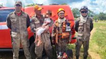 Corpo de Bombeiros localiza menino de 4 anos que estava perdido em mata
