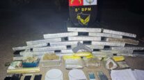 PM fecha depósito de drogas de facção e apreende 30 tabletes de entorpecentes em Rondonópolis