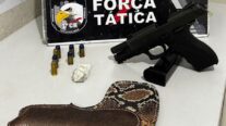 Força Tática prende homem com pistola e munições em Cuiabá