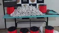 Polícia Civil apreende 210 dinamites que seriam utilizadas em garimpo em Pontes e Lacerda