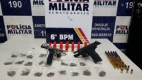 Polícia Militar detém sete faccionados e apreende drogas, armas e munições em Cáceres