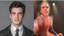 Mateus Solano dá tapa em celular de fã que gravava sua apresentação no teatro