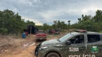 Polícia Militar apreende equipamentos e fecha garimpo irregular em zona rural de Nossa Senhora do Livramento