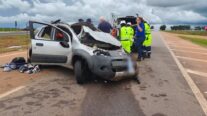 Casal morre após perder controle da direção e carro capotar em rodovia de MT