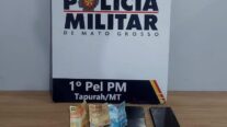 Polícia Militar prende jovem de 18 anos e apreende adolescente por tráfico de drogas em Tapurah