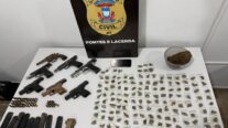 Polícia Civil prende dois suspeitos e apreende sete armas de fogo em Nova Lacerda