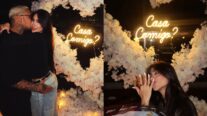 Noivos! Mc Ryan surpreende Gi Roque com pedido de casamento no Dia dos Namorados