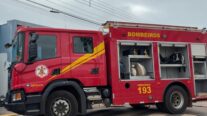Corpo de Bombeiros combate incêndio em sacristia da Igreja Matriz