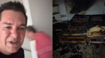 Regis Danese revela momentos de tensão durante incêndio; família passa bem