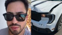 Matheus Vargas, filho de Leonardo, sofre acidente de carro e se pronuncia