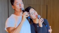 Amor e gratidão! Rodrigo Faro celebra cura do câncer de Vera Viel com louvor no karaokê