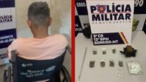 Cadeirante é preso com drogas após tentar fugir de abordagem em MT